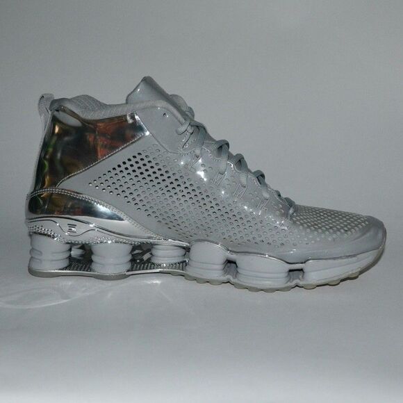 Nike Shox TLX Mid SP Flywire Shoes Men Size 13 Silver Chrome Sneakers 677737 003 main image 5
